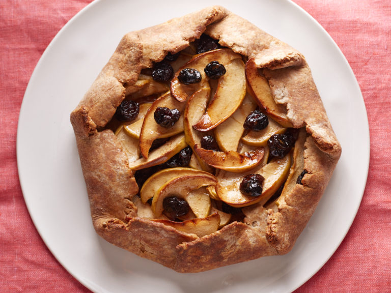 Ellie Krieger's Rustic Apple Pie with Dried Cherries As seen on Food